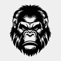 gorilla hoofd vector illustratie voor logo, symbool