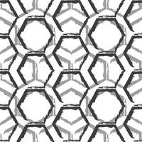 naadloze vector patroon van zwarte en grijze zeshoeken geïsoleerd op een witte achtergrond.