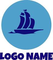schip vervoer logo ontwerp vector