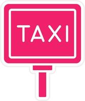 taxi signaal vector icoon stijl