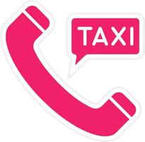 telefoontje taxi vector icoon stijl