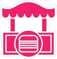 hamburger winkel vector icoon stijl