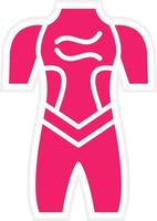 wetsuit vector icoon stijl