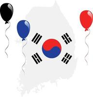 zuid-koreaanse kaart vector