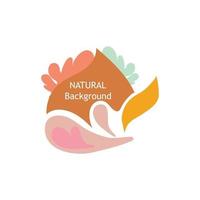 decoratieve natuurlijke illustratie. perfect voor ontwerpprojecten, achtergrond, post op sociale media, banner vector