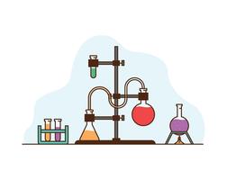 chemisch laboratorium vector