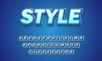 stijl lettertype alfabet vector