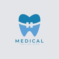 tandheelkundig kliniek logo ontwerp tandarts logo tand abstract lineair tandarts stomatologie vector