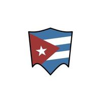 Cuba vlag icoon, illustratie van nationaal vlag ontwerp met elegantie concept vector