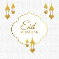 eid mubarak groet ontwerp vector