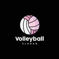 volleybal logo, sport gemakkelijk ontwerp, wereld sport- toernooi vector, illustratie symbool icoon vector