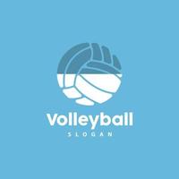 volleybal logo, sport gemakkelijk ontwerp, wereld sport- toernooi vector, illustratie symbool icoon vector