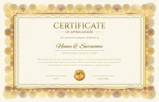 elegante diploma certificaatsjabloon vector
