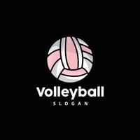 volleybal logo, sport gemakkelijk ontwerp, wereld sport- toernooi vector, illustratie symbool icoon vector