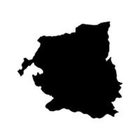 sud hesje ontwikkeling regio kaart, regio van Roemenië. vector illustratie.