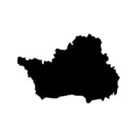 middelpunt ontwikkeling regio kaart, regio van Roemenië. vector illustratie.