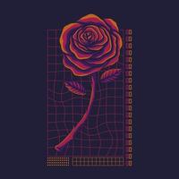 rose streetwear vectorillustratie vector