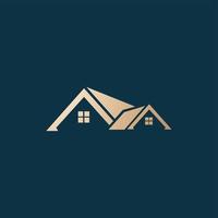 luxe en modern huis logo ontwerp vector