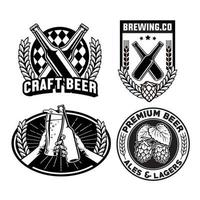 bier badges verzameling vector