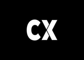 cx logo ontwerp en bedrijf logo vector