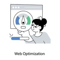 modieus web optimalisatie vector