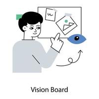 modieus visie bord vector