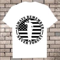 gedenkteken dag t-shirt vector illustratie, Verenigde Staten van Amerika vlag