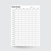 wekelijks schema, afdrukbaar wekelijks, wekelijks organisator, wekelijks tijdschema, wekelijks planner, wekelijks agenda, wekelijks sjabloon, week planner, wekelijks invoegen, wekelijks tracker vector