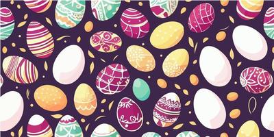 vector Pasen ei en konijn illustratie met grillig stijl