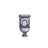 toilet in pixel kunst stijl vector