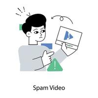modieus spam video vector