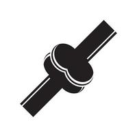 bot gewrichten icoon logo, vector illustratie symbool ontwerp
