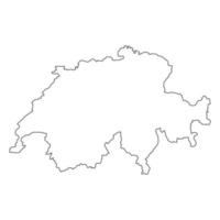 Zwitserland kaart icoon vector