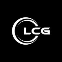 lcg brief logo ontwerp in illustratie. vector logo, schoonschrift ontwerpen voor logo, poster, uitnodiging, enz.