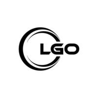 lgo brief logo ontwerp in illustratie. vector logo, schoonschrift ontwerpen voor logo, poster, uitnodiging, enz.