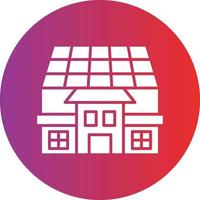 vector ontwerp zonne- huis icoon stijl
