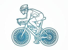 fiets sport actie overzicht vector