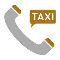 telefoontje taxi vector icoon stijl