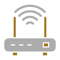 Wifi router vector icoon stijl