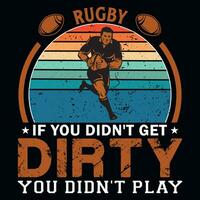 rugby spelen grafiek t-shirt ontwerp vector