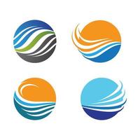 sunset beach logo afbeeldingen vector