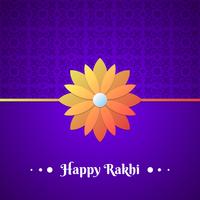 Mooie traditionele Rakhi bloemenontwerp versierde achtergrond vector