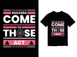 een zwart en wit t-shirt met wit tekst typografie ontwerp vector