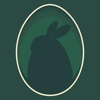 Pasen illustratie met een konijn, bloemen, Pasen eieren, achtergrond, banier, seizoensgebonden kaart, lente, vector