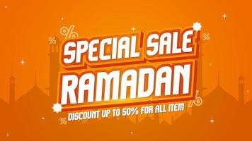 Ramadan speciaal uitverkoop Promotie vector ontwerp