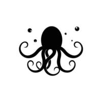 Octopus vector illustratie logo sjabloon met gemakkelijk concept