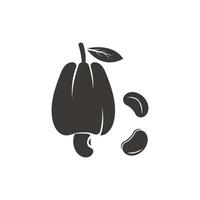 cachou fruit vector illustratie logo sjabloon