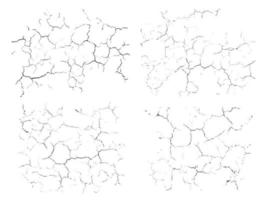 natuurlijk scheuren achtergronden. vector bedekking texturen van gebarsten oppervlak. een kleur grafisch bronnen.