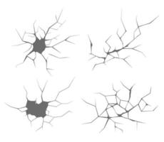 scheuren en breuken pictogrammen vector
