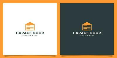garage deur gebouw logo ontwerp vector inspiratie.
